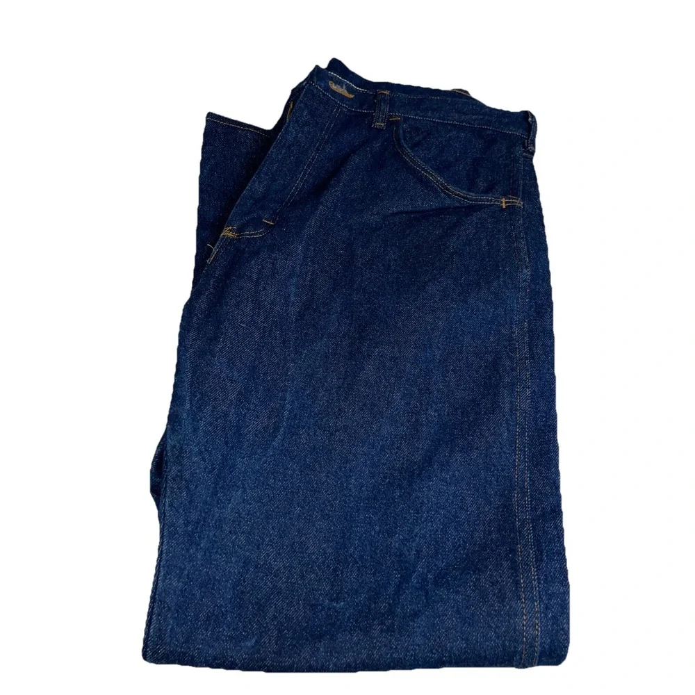 vintage‎ Rustler mens dark blue jeans 36x30 Cowboy Rodeo Western